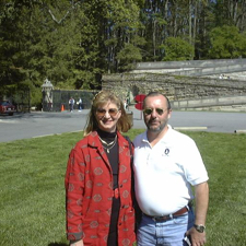 Pamela and Rummy at Rummy's summer cottage