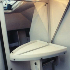 Vanity inside the head (photo courtesy of General Boats)